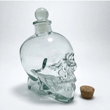 Senson Cam Kurukafa Içki Şişesi 14 cm ALK2155