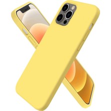 Senson Apple Iphone 12 Pro Kılıf First Silikon - Sarı