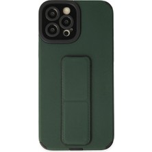 Senson Apple Iphone 12 Pro Max Kılıf Mega Standlı Silikon - Yeşil