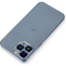 Senson Apple Iphone 12 Pro Metal Kamera Lens Koruma Cam - Mavi