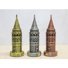 Evaglow 13 cm Metal Galata Kulesi