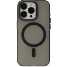 Senson Apple Iphone 15 Pro Max Kılıf Lodos Magneticsafe Mat Kapak - Siyah