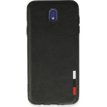 Senson Samsung Galaxy J7 Pro / J730 Kılıf Loop Deri Silikon - Siyah