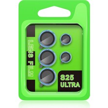 Senson Samsung Galaxy S25 Ultra Raze Metal Kamera Lens - Mavi