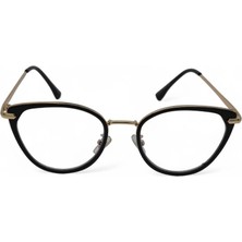 Elif Engin Blue Protect Cat Eye Ekran Gözlüğü – Gold Black