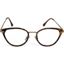 Elif Engin Blue Protect Cat Eye Ekran Gözlüğü – Gold Havana