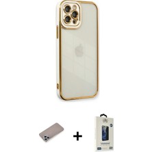 DS LLC Ieg™ iPhone 12 Pro Max Kılıf Çekirdek Klasik Serisi - Siyah Bilvis Hayalet Cam Ekran Koruyucu +