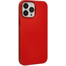 Alvera 13 Pro Max Kılıf Asya Deri - Kırmızı