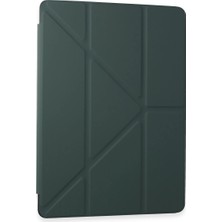 Senson Samsung Galaxy Tab A9 Plus Kılıf Kalemlikli Mars Tablet Kılıfı - Koyu Yeşil