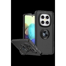 Senson Xiaomi Redmi Note 15 4g Montreal Yüzüklü Silikon Kapak - Siyah