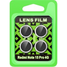 Senson Xiaomi Redmi Note 15 Pro 4g Raze Metal Kamera Lens - Gümüş