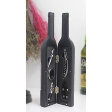 Senson Şişe Tirbuşon Seti Büyük Siyah ALK2629