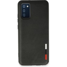 Senson Samsung Galaxy A03S Kılıf Loop Deri Silikon - Siyah