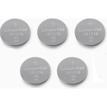Senson Yuma CR1216 Süper Lityum 3V 5’li Kart Düğme Pil