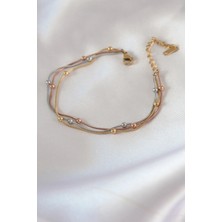 Mercansa 316L Çelik Mix Renk Minimal Toplu Kadın Bileklik