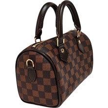 Valens Deri Dama Baskı Mini El Çantası