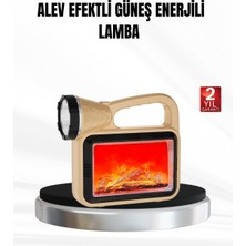 LTG Nova Solar Alev Işığı Cob Teknolojili Taşınabilir El Feneri Kamp Lambası