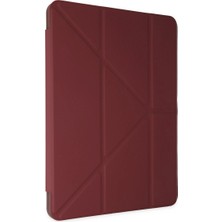 Senson Xiaomi Redmi Pad Se Kılıf Kalemlikli Mars Tablet Kılıfı - Mürdüm