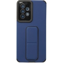 Senson Samsung Galaxy A53 5g Kılıf Mega Standlı Silikon - Mavi