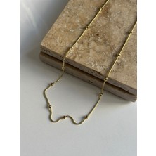 Luckyb Store 14K Top Detaylı Kombin Kolyesi