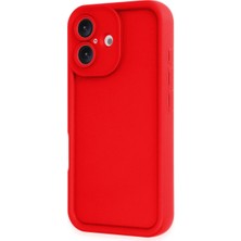 Senson Apple Iphone 16 Kılıf Viera Silikon - Kırmızı