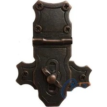 Senson Dekoratif Anahtarlı Sandık Askısı - 40X55MM, Oksit, 1 Adet