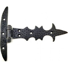 Senson Antika Tarz Dekoratif Pirinç Kuyruklu Lale Menteşe - Dar Kasa, Oksit