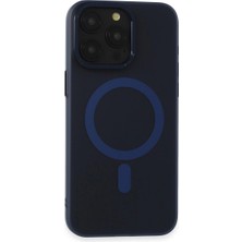 Senson Apple Iphone 15 Pro Max Kılıf Lodos Magneticsafe Mat Kapak - Mavi