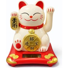 Senka Güneş Enerjili Sallanan Şans Kedisi - Maneki Neko ALK4523