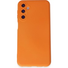 Senson Samsung Galaxy M34 5g Kılıf Nano Içi Kadife Silikon - Turuncu
