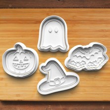 Hobist Halloween 4'lü Set H009 Kurabiye ve Şeker Hamuru Kalıbı