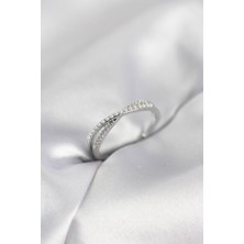 LTG Nova Incili Zirkon Taşlı Gümüş Renk Kadın Yüzük