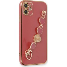 Senson Apple Iphone 12 Kılıf Esila Silikon - Kırmızı