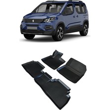 Peugeot Rifter 2019 ve Sonrası 3D Havuzlu Araca Özel Paspas Takımı