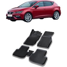 Seat Leon (Mk3) 2013-2021 Arası 3D Havuzlu Araca Özel Paspas Takımı