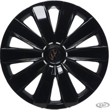 Jant Kapağı Kırılmaz 15" VW Transporter T7 Parlak Siyah Model (1 ADET OLARAK) (Çıkartma Hediyeli)