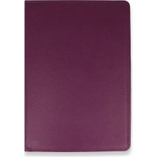 Pileli Store Newface Samsung Galaxy T220 Tab A7 Lite 8.7 Kılıf 360 Tablet Deri Kılıf - Mürdüm