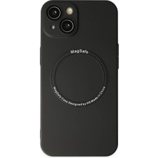 Senson Apple Iphone 14 Plus Kılıf Jack Magneticsafe Lens Silikon - Siyah
