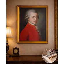 Mozart Çerçeveli Klasik Vintage Duvar Tablo