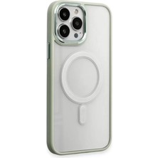 Senka Newface Iphone 15 Pro Kılıf Room Magneticsafe Silikon - Su Yeşili