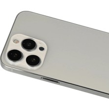 Senson Apple Iphone 13 Pro Max Rainbow Kamera Lens Koruma Cam - Beyaz