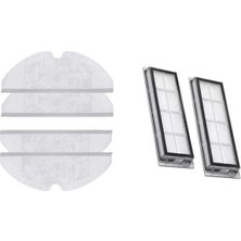 Ekayonline Xiaomi Mi Robot Vacuum Mop Essential 2 in 1 Robot Süpürge ve Paspas Aksesuar Seti 2 adet hepa filtre 4 adet mop bezi