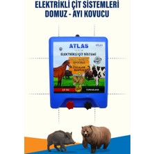 Atlas Ürünleri Elektrikli Çit Cihazı – 80.000 Volt Şoklama, Gece Gündüz Sensörlü