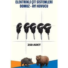Atlas Ürünleri 250 Adet Elektrikli Çit İzolatörü Vidalı Kaliteli 1. Sınıf Malzemeli