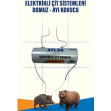 Atlas Elektrikli Çit Bobini 30.000 Volt Domuz Ayı Kovucu