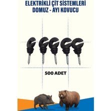Atlas Ürünleri 500 Adet Elektrikli Çit İzolatörü Vidalı Kaliteli 1. Sınıf Malzemeli