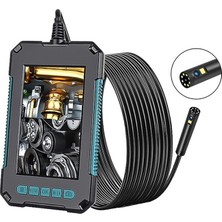 Sezy 10 Metre Endoskop Yılan Kamera Ip67 Su Geçirmez 4.3"Hd Ekranlı Ledli 2 Kameralı