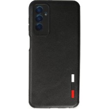 Senka Newface Samsung Galaxy M13 Kılıf Loop Deri Silikon - Siyah