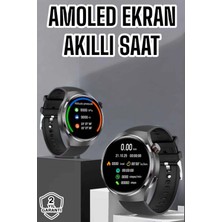 Pileli Store Akıllı Saat Bluetooth Bağlantılı Amoled Ekran Uyku ve Sağlık Takibi