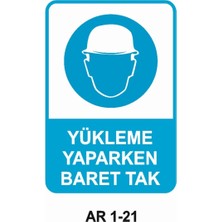 Outdoor One İŞ GÜVENLİĞİ UYARI LEVHASI 1 ADET PVC 21 X 29CM